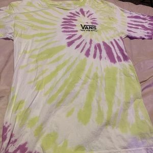 VANS oversized tie dye tee